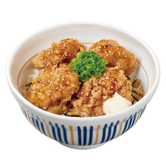 マヨ鶏から丼 Fried Chicken Rice Bowl w/Mayonnaise