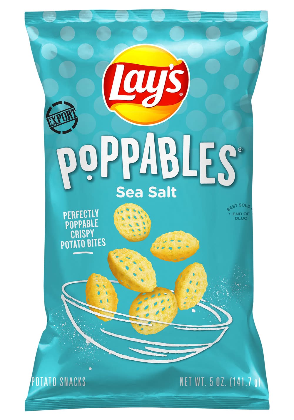 Lay's Poppables Potato Snacks, Sea Salt (5 oz)