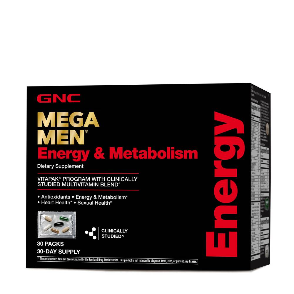 Gnc Mega Men Vitapak Energy & Metabolism (30 ct)