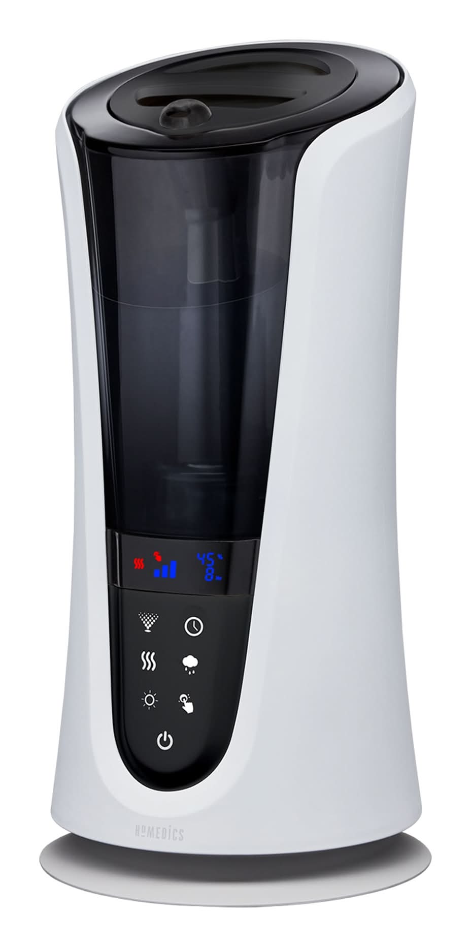 HOMEDICS Top-Fill 85-Hour Cool mist/Warm mist Medium Room Tower Humidifier - White