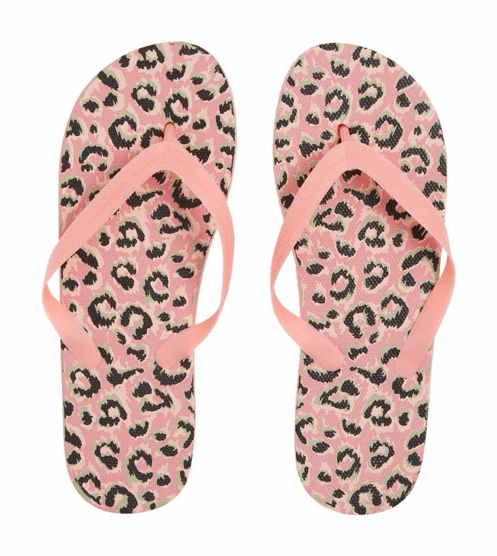 Leopard Printed Flip Flops