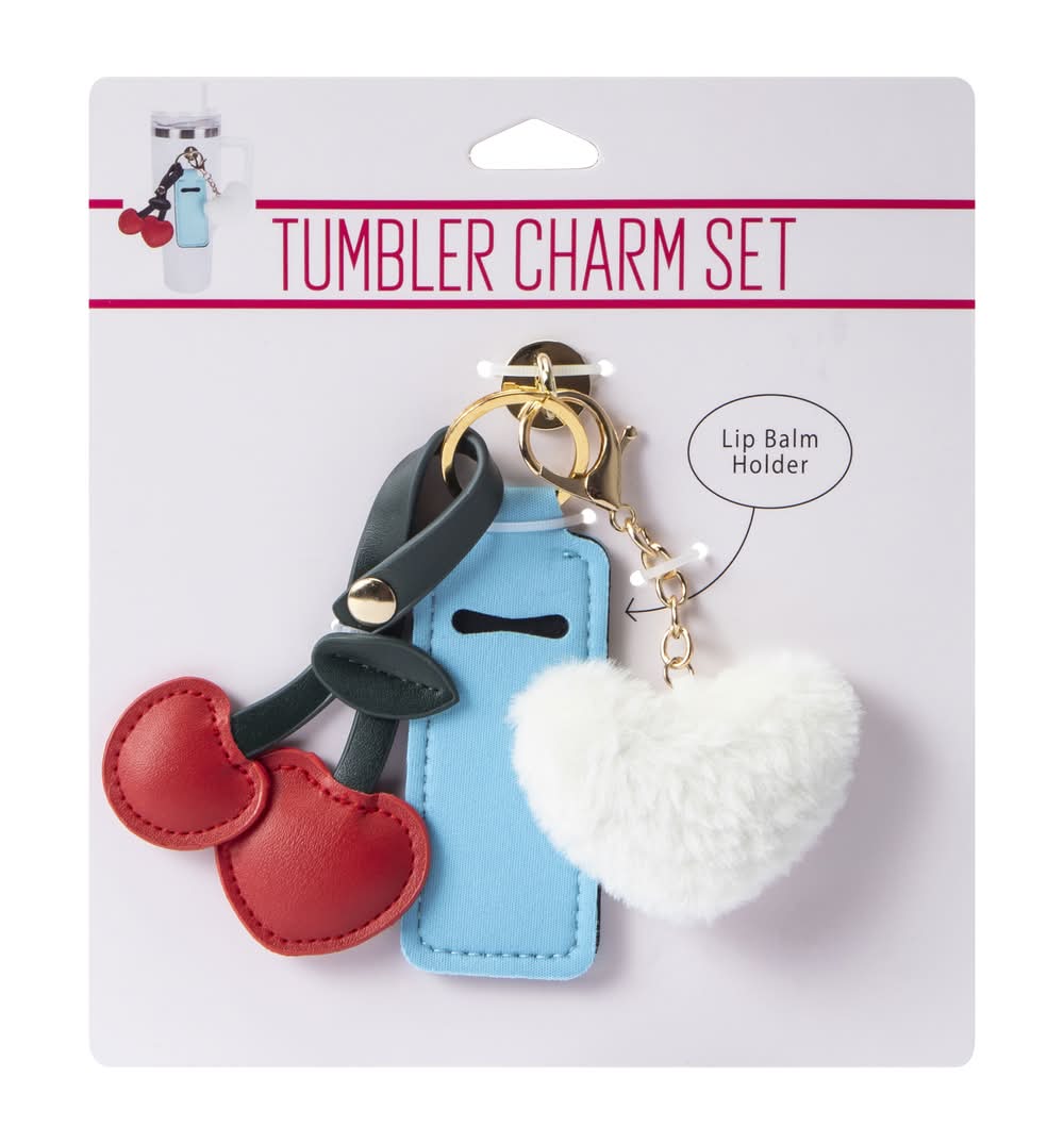 Tumbler Charm Set Cherry