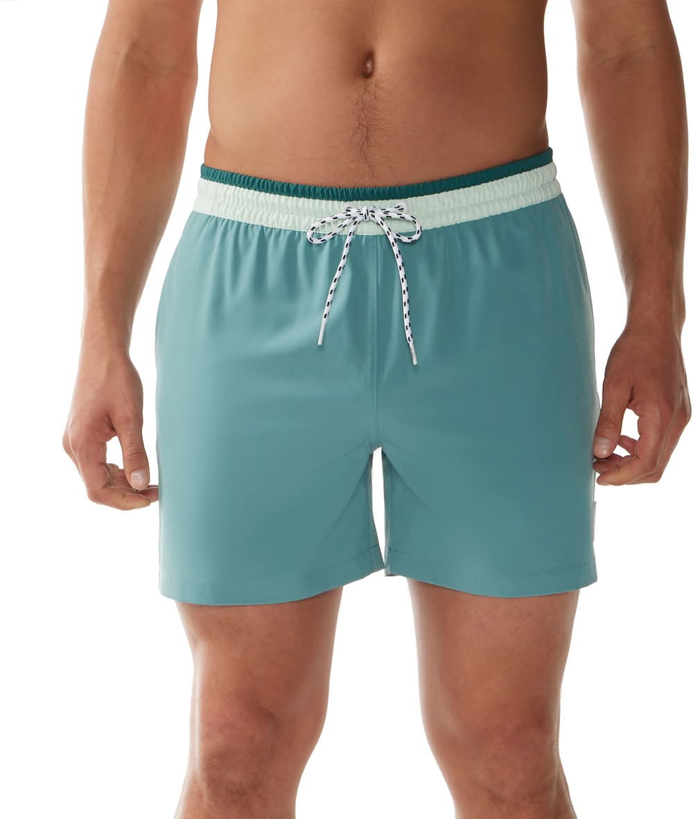 Chubbies Classic Swim Trunks, Men, L, Teal Breakers