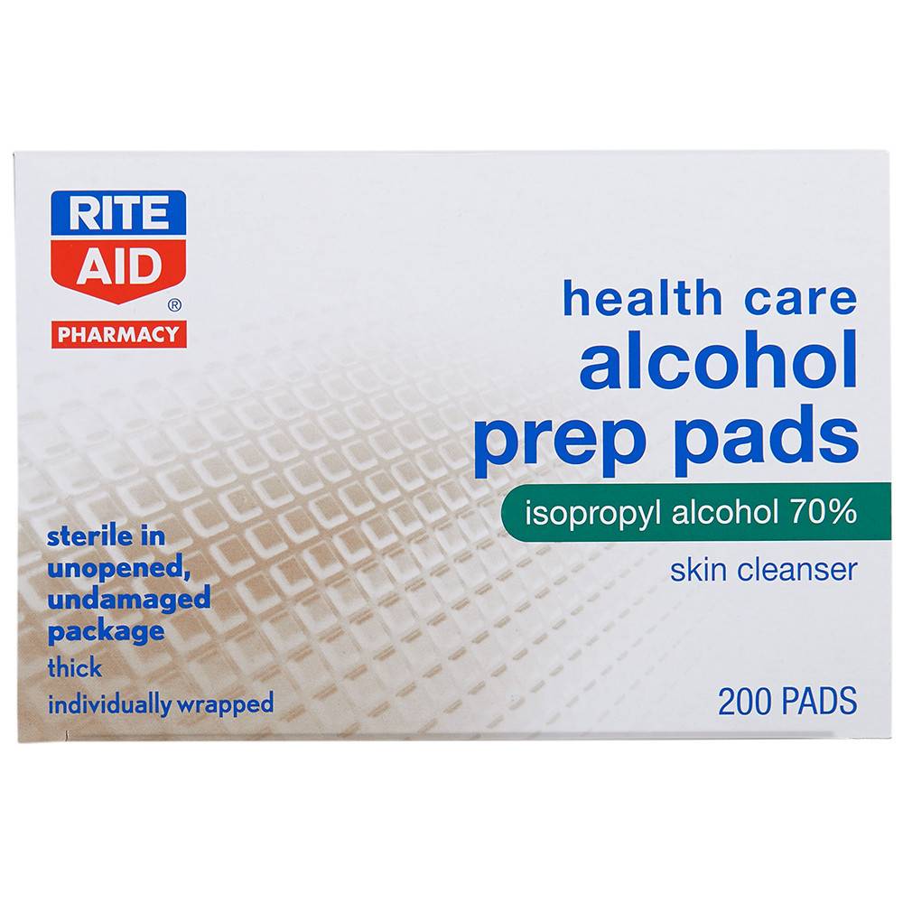 Rite Aid Alcohol Prep Pads Skin Cleanser (200 ct)