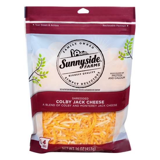 Sunnyside Farms Shredded Colby Jack Cheese