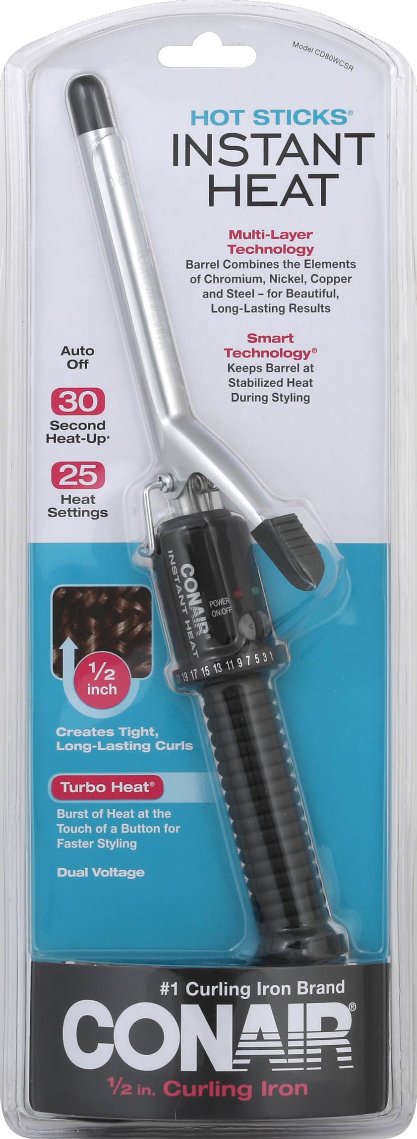 Conair Hot Sticks Instant Heat Curling Iron (9.6 oz)