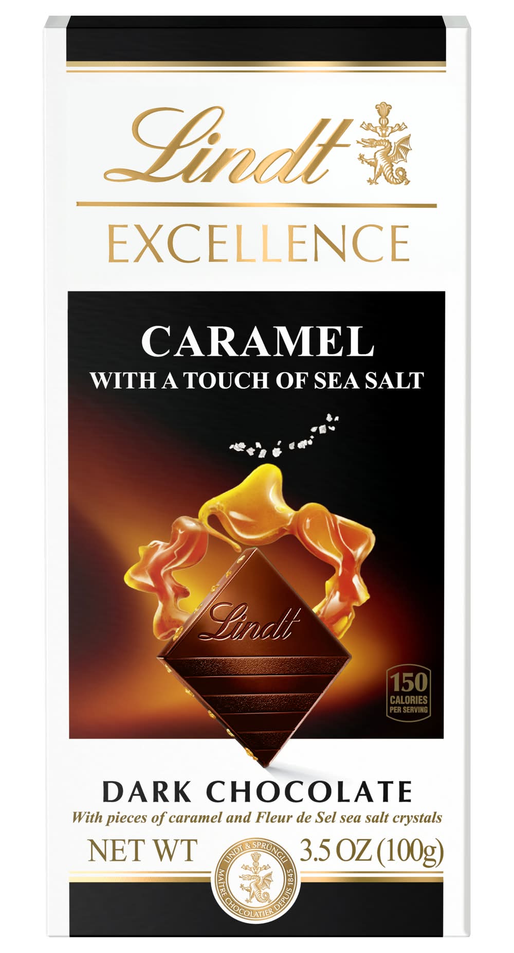 Lindt Excellence Caramel & Sea Salt Dark Chocolate (3.5 oz)