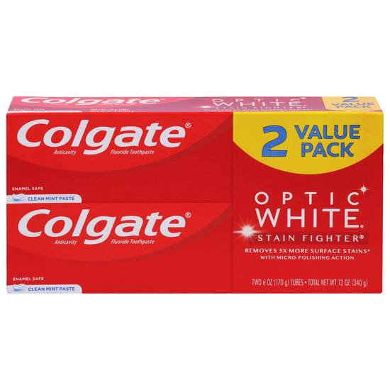 Colgate Optic White Clean Toothpaste (mint)