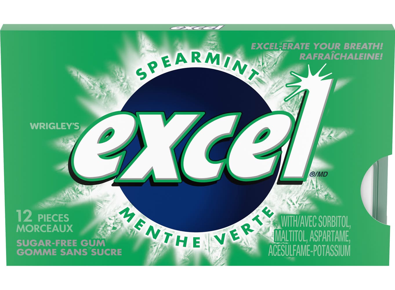 Excel Spearmint Sugar-Free Chewing Gum (16.8 g)