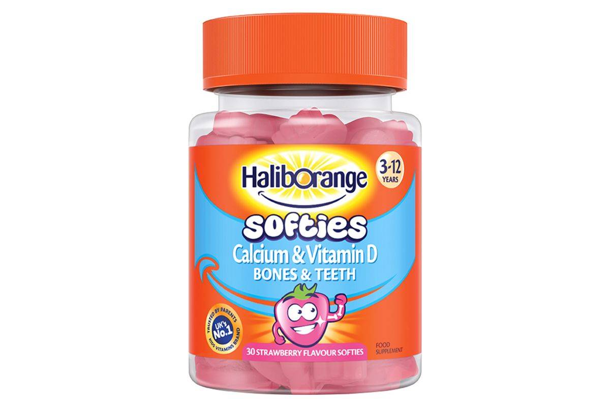 Haliborange Kids Vitamin D Calcium Softies 30 Strawberry Shapes