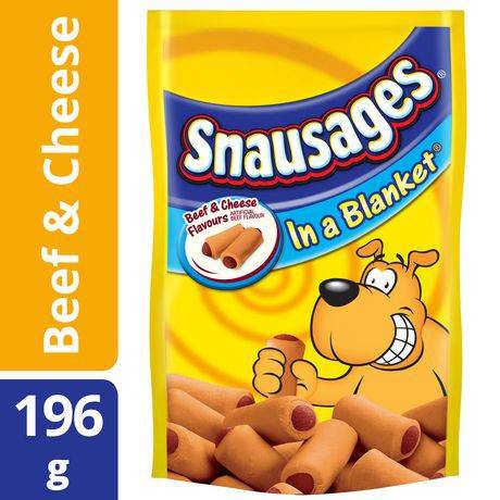 Snausages In a Blanket Beef & Cheese Flavour Dog Snacks 196g (196 g)