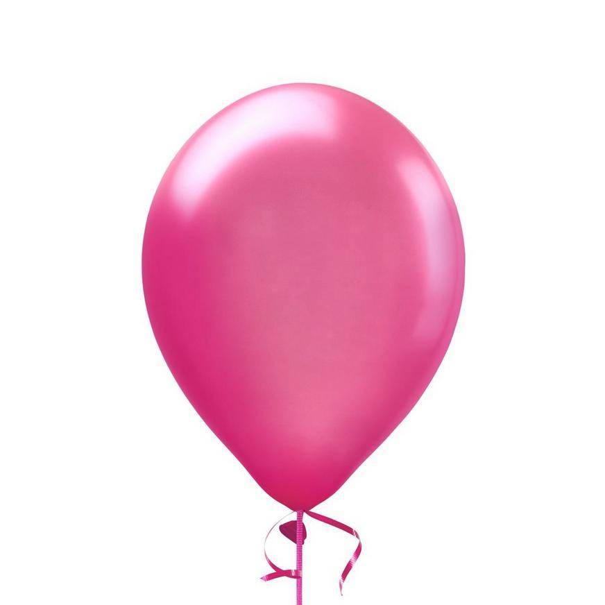 Party City Uninflated Pearl Balloon (bright pink)