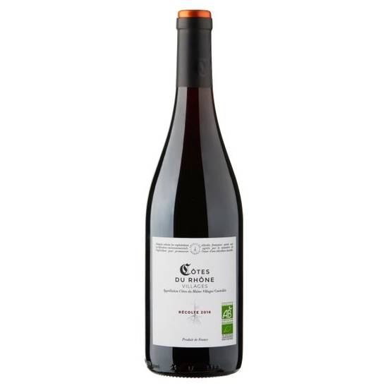 Côtes du Rhone Bio, vin rouge franprix bio 75cl