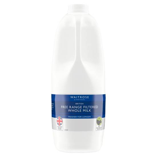 Waitrose & Partners British Free Range Filtered Whole Milk (2 L)