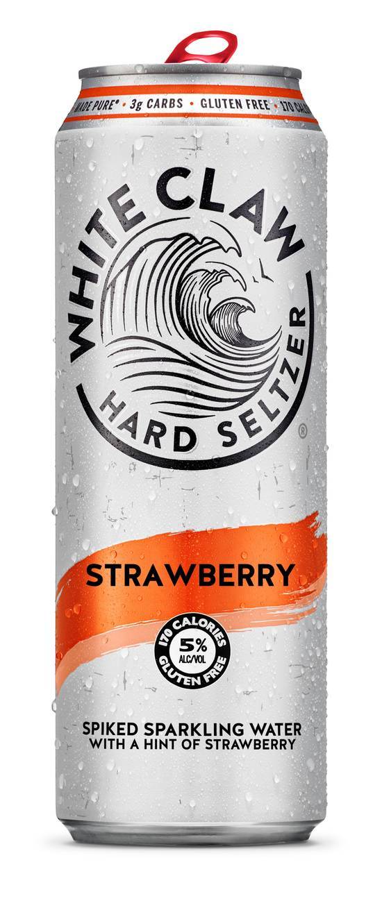 White Claw Strawberry Spiked Sparkling Water (19.2 fl oz)