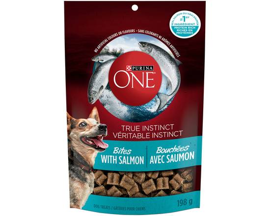 Purina One · Bouchées saumon (198 g) - True instinct bites natural dog treats salmon (198 g)