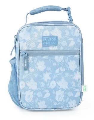 Fulton Bag Co. Upright Lunch Bag, Blue Floral