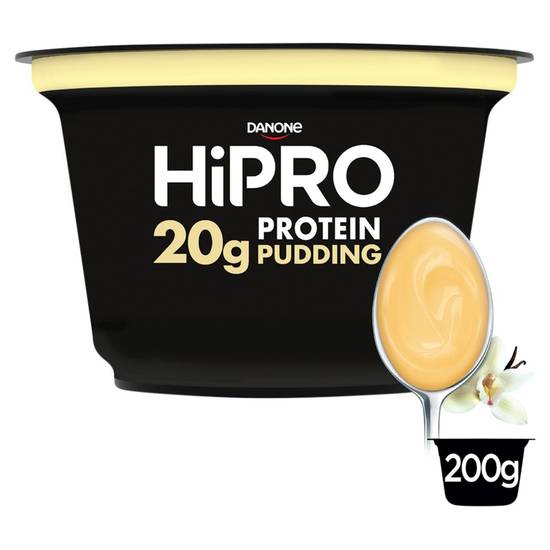 HiPRO Pudding gearomatiseerd Vanillesmaak, Proteines 0% vet 200g