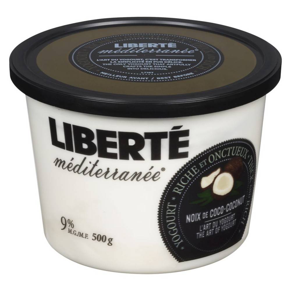 Liberté Méditerranée Coconut Yogurt 9% (500 g)