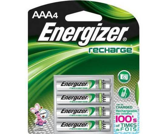 Energizer · Piles, recharge power plus AAA4 - Rechargeable AAA batteries (4 units)