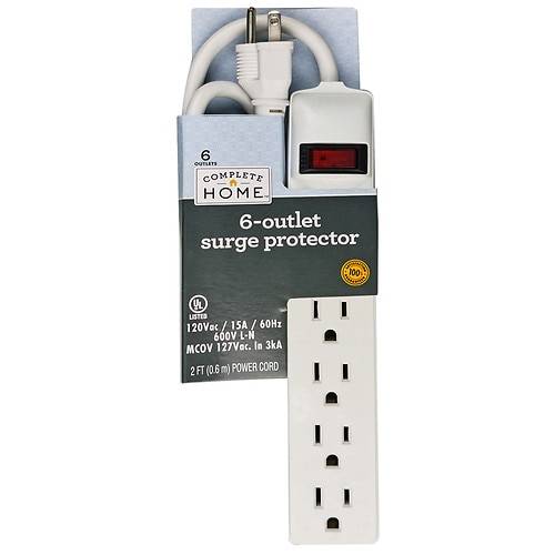 Complete Home 6 Outlet Surge Protector - 1.0 ea