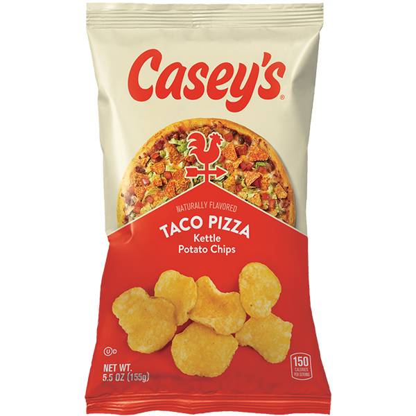 Casey's Taco Pizza Kettle Chips 5.5oz