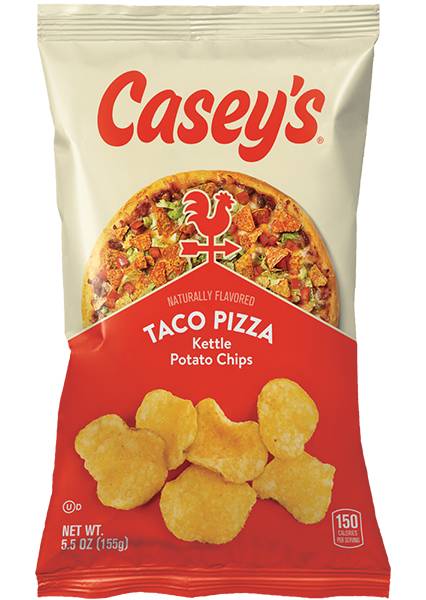 Casey's Taco Pizza Kettle Chips 5.5oz