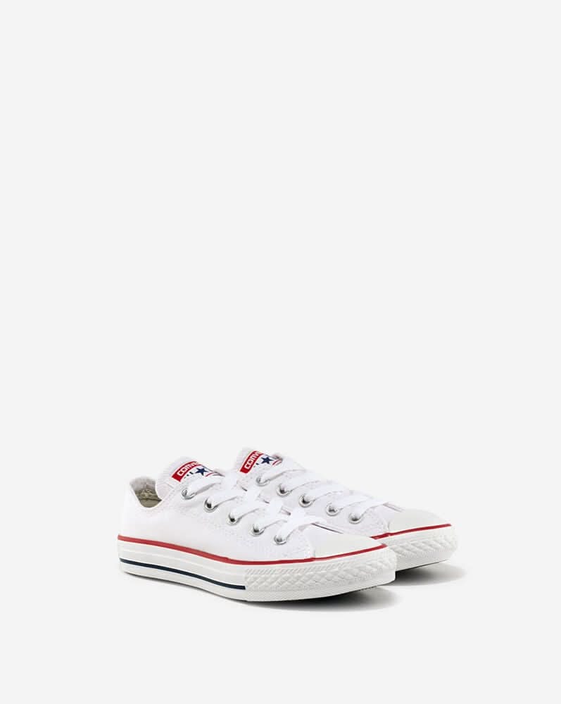 Converse Chuck Taylor All Star Kids Low Top Casual Shoes, 2, Optical White