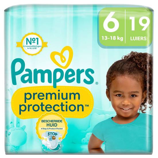 Pampers Premium Protection Taille 6, 19 Langes