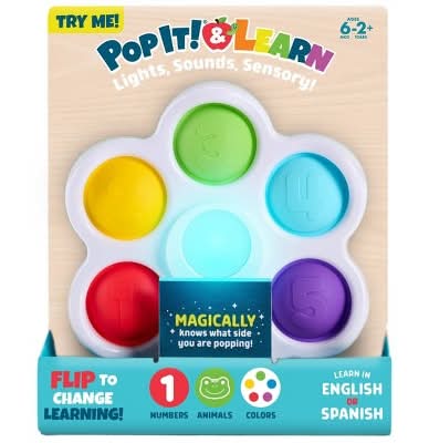 Chuckle & Roar Pop It & Learn Sensory Learning Toy 6+ Months