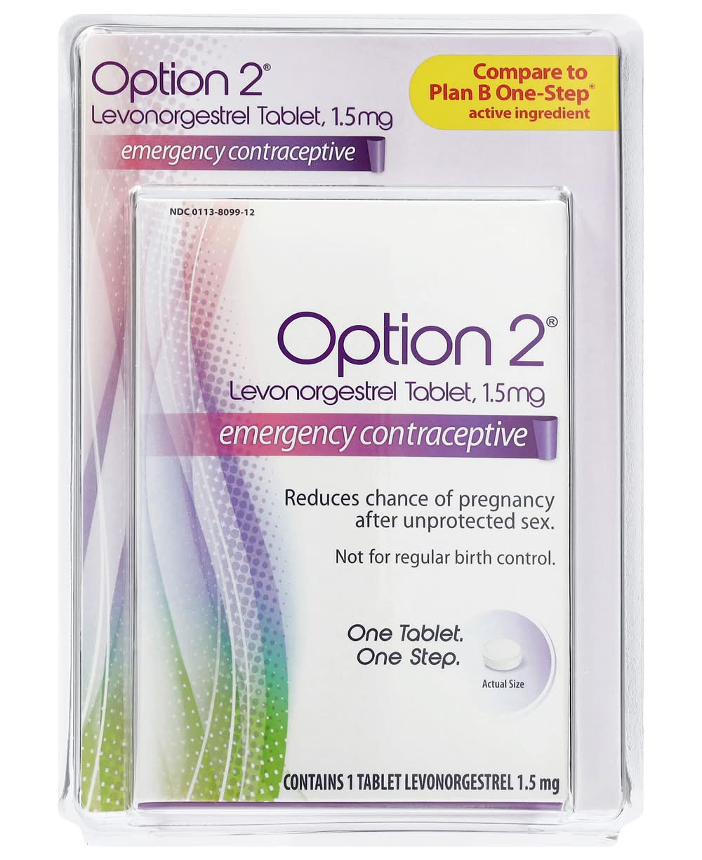 Option 2 Emergency Contraceptive 1.5 mg Levonorgestrel Tablet