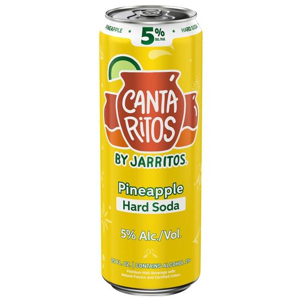 Cantaritos Pineapple Hard Soda (25 fl oz )