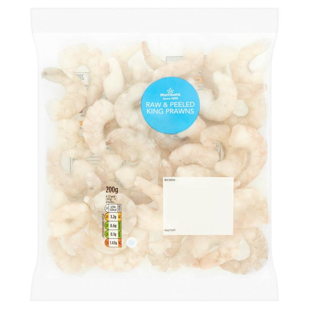 Morrisons Raw & Peeled King Prawns