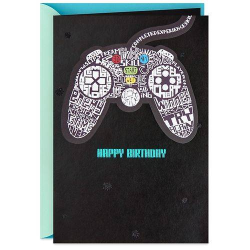 Hallmark Birthday Card (Cool Video Game Graphics) E99 - 1.0 ea