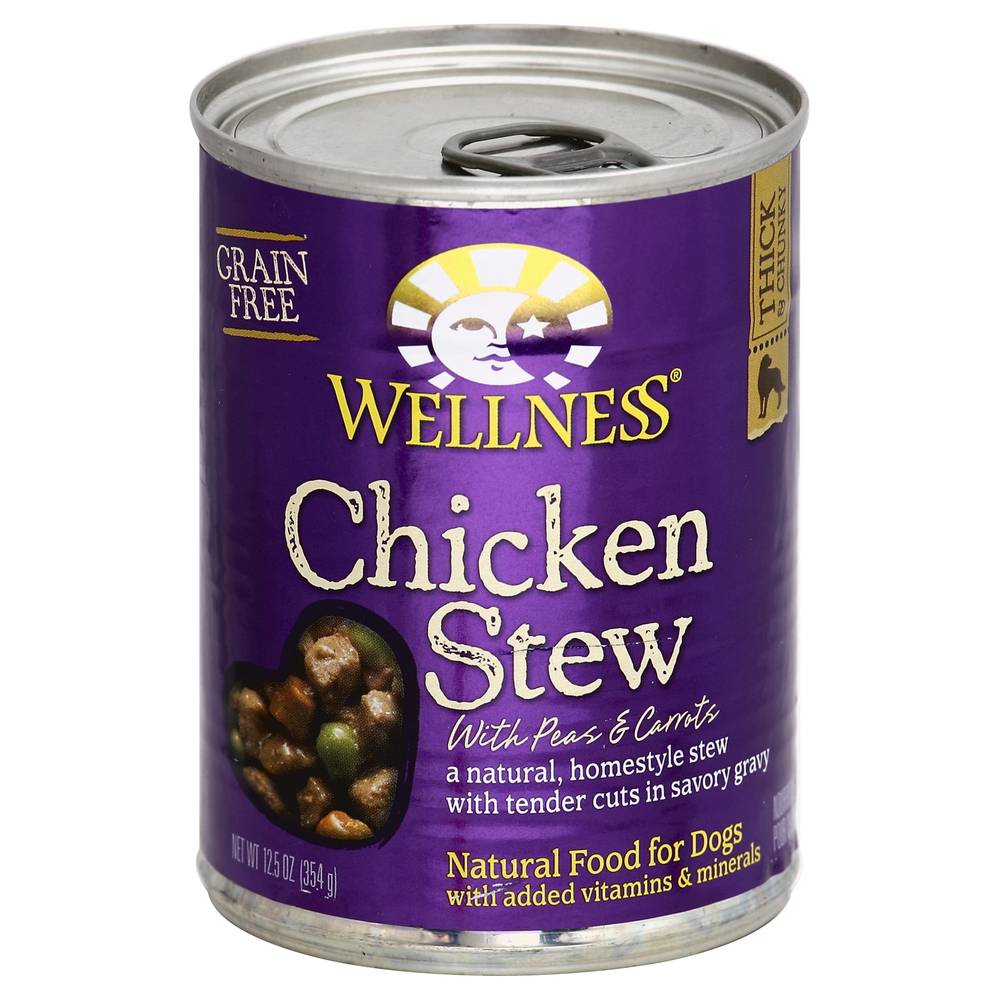 Wellness Natural Grain Free Chicken Stew With Peas & Carrots Food For Dogs