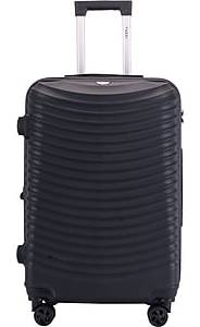 TUCCI Italy FLETTERE 30.7 Hardside Suitcase, 8-Wheeled Spinner, Black (T0281-28in-BLK)