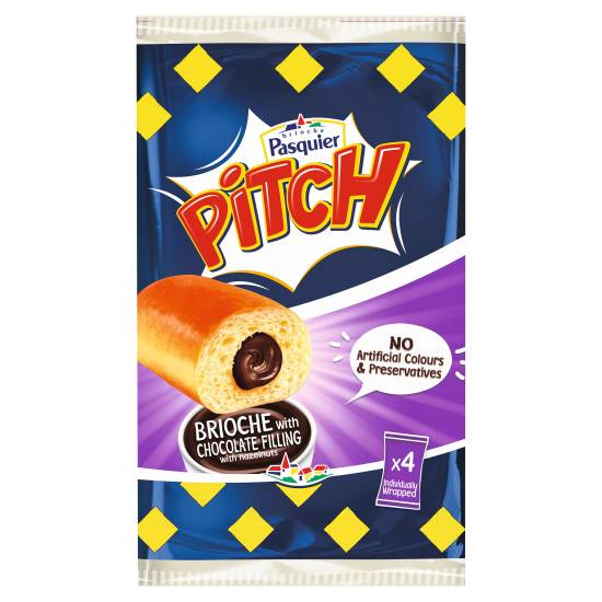 Brioche Pasquier Pitch Chocolate Flavour Filled Brioche (4 ct)