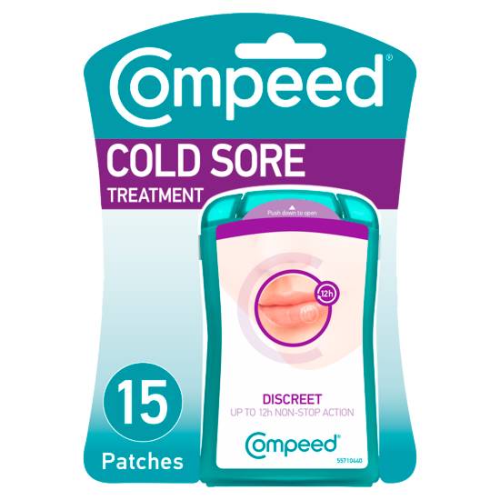 Compeed Cold Sore Treatment 15 Discreet Healing Patch