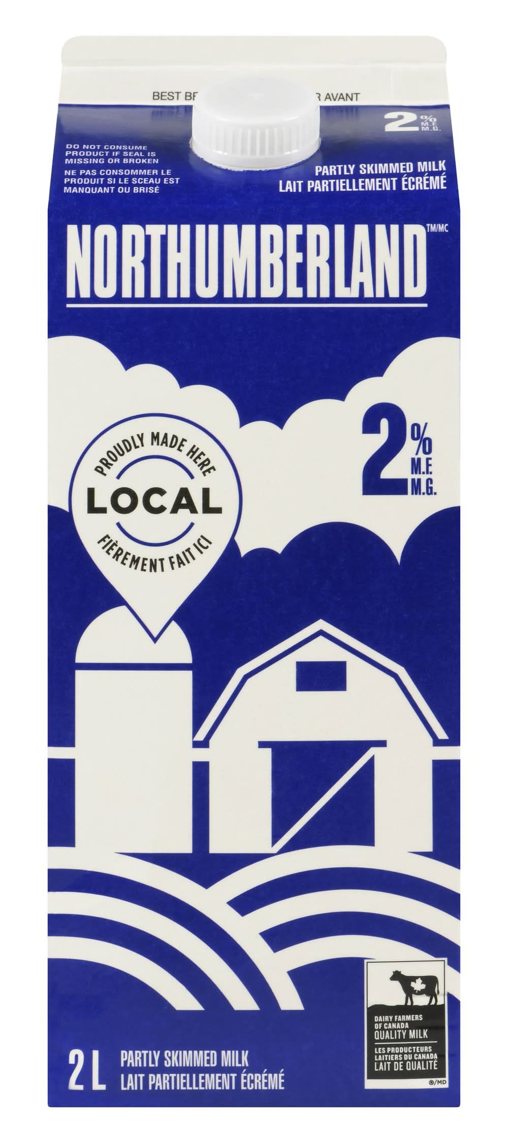 Northumberland partly skimmed 2% milk - partly skimmed 2% milk (2 l)