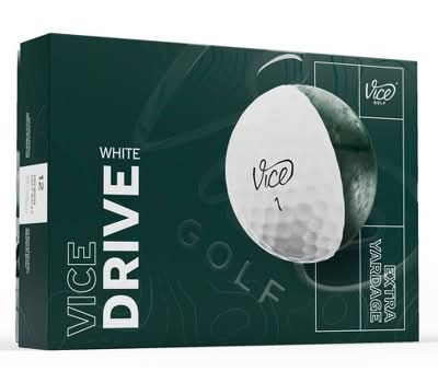 Vice Golf Drive Balls, White (12 ct)