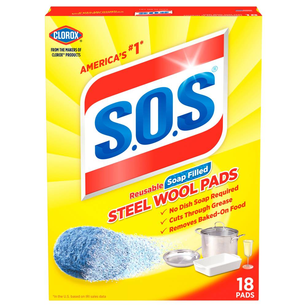 Clorox S.o.s Steel Wool Pads (18 ct)