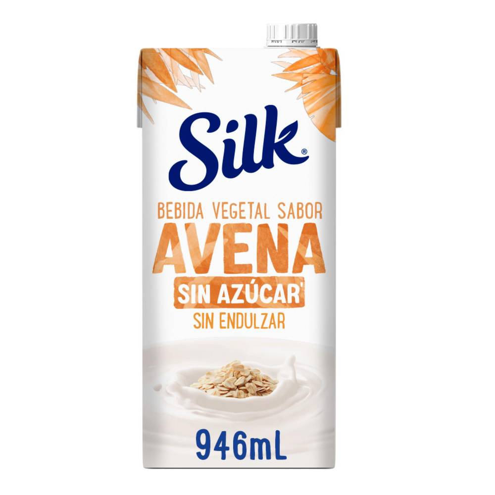 Silk · Alimento líquido de avena sin azúcar (946 ml)