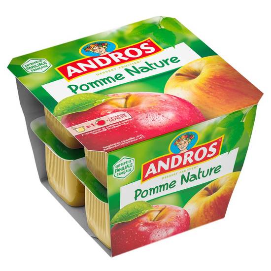 Dessert pomme nature ANDROS 8 x 100 g