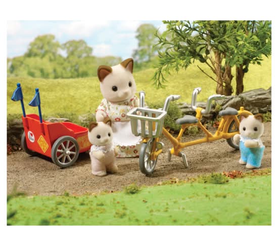 シルバニア　クリームネコ　Tandem Bike & Baby Trailer Sylvanian Families Tandem Bike and Baby Trailer Delivery Near Me