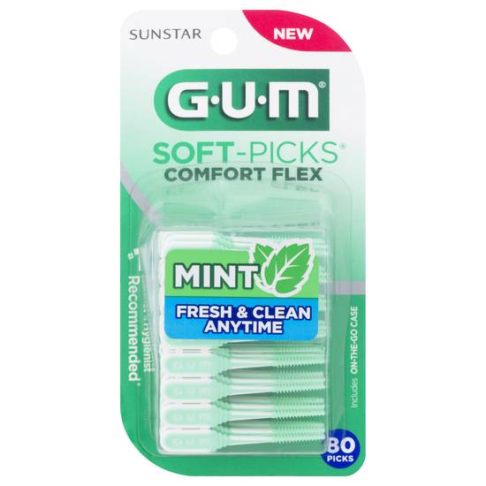 Gum Comfort Flex Mint Soft-Picks, 80 ct