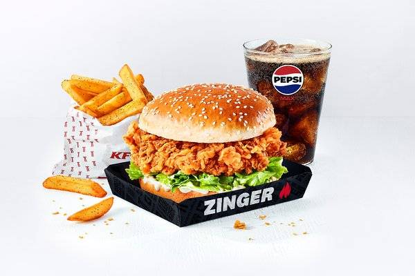 Zinger Burger Meal 🔥