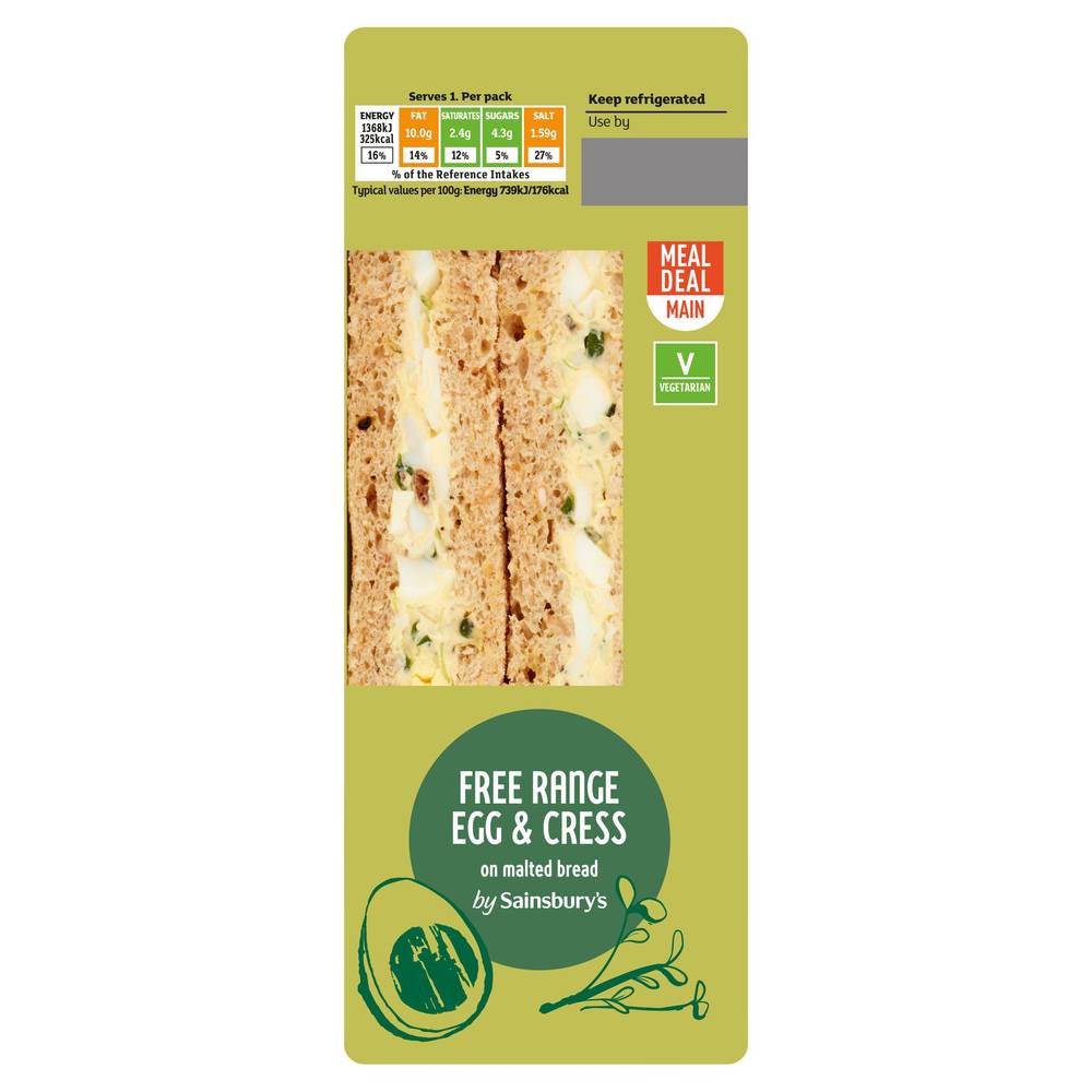 Sainsbury's Egg & Cress Sandwich