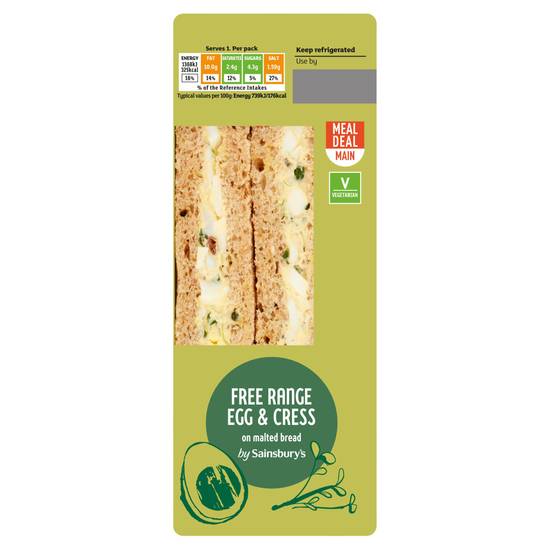 Sainsbury's Egg & Cress Sandwich