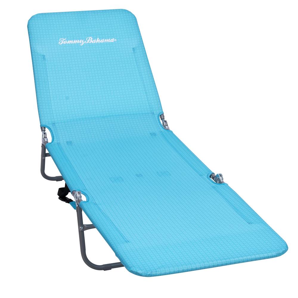 Tommy Bahama Polyester Blue Folding Beach Lounger (Adjustable and Carrying Strap/Handle Included) | BPLTB-310LWPDQ4