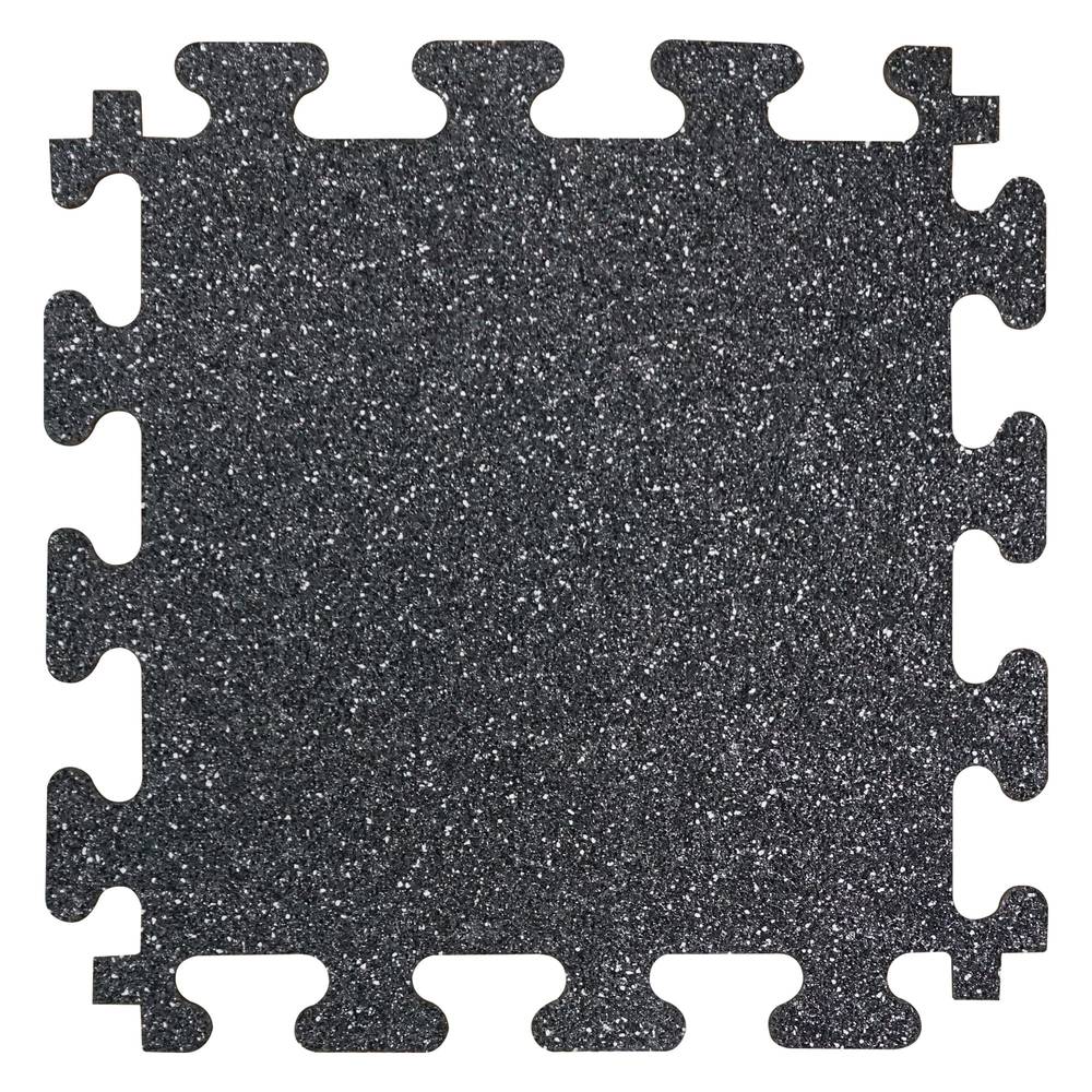 FANMATS 12-in W x 12-in L x 0.25-in T Interlocking Rubber Gym Floor Tile (12-sq ft) (12-Pack) | 33623